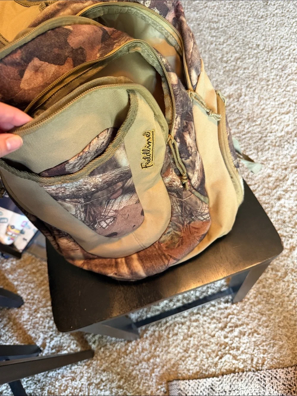 Men’s Tan & Camo Daypack Backpack